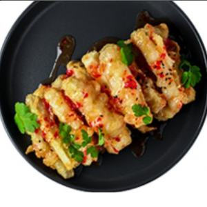 Смажені баклажани в соусі "Солодкий чилі"