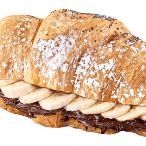 Круасан з шоколадом та бананом