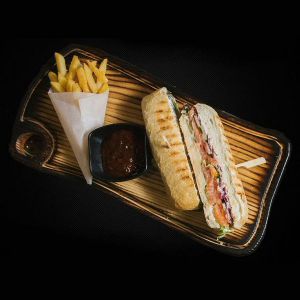 Сендвич с лососем