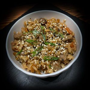 Рис жареный с курицей