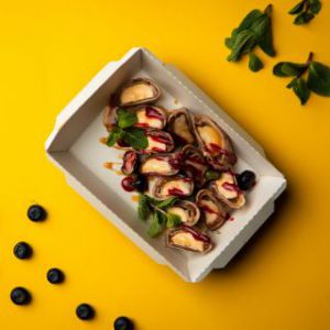 Млинці з бананом та нутеллою