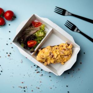 Скрембл із беконом