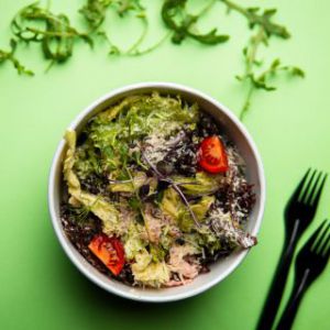 Салат теплий з телятиною