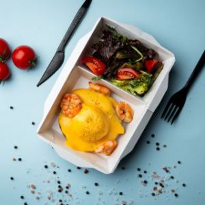 Бенедикт із креветкою