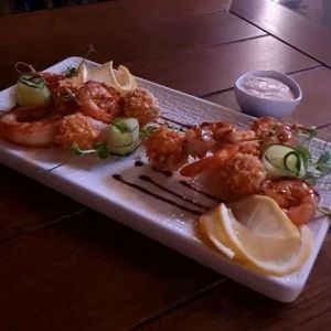 Канапе з креветкою