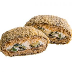 Суші-бургер з вугрем та битими огірками