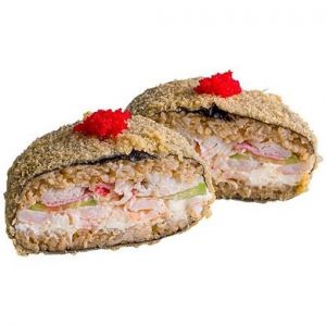 Суші бургер з креветкою та сніжним крабом