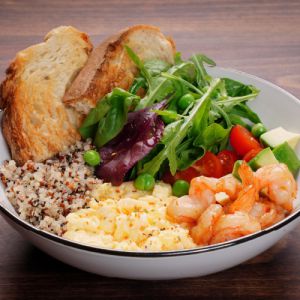 Скрамбл із креветками