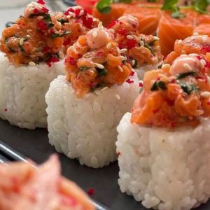 Вулкан з лососем