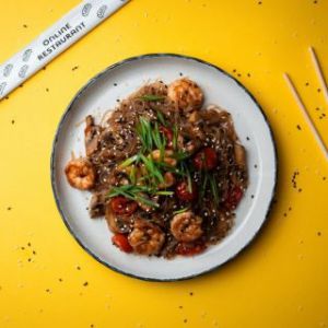 Фунчоза з креветками