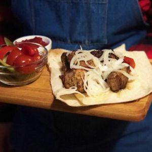 Шашлик зі свинячої шиї