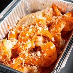 Креветки смажені з пармезаном (не очищені)