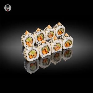 Рол Лосось в кунжуті