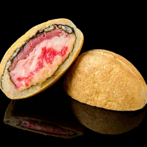 (норі, рис, тунець, сирна маса для запікання, сурімі, ікра масаго, сухарі панко, кляр, соус)<br>315 г<br> Бургер з тунцем