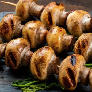 Гриби на мангалі