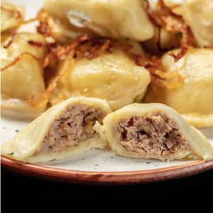 Вареники з м'ясом