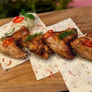 Шашлик з курячих крилець